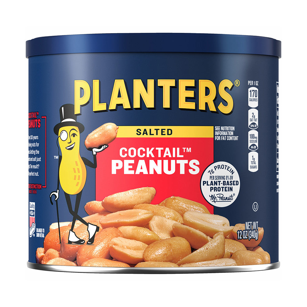 Planters Salted Cocktail Peanuts, 12 Oz